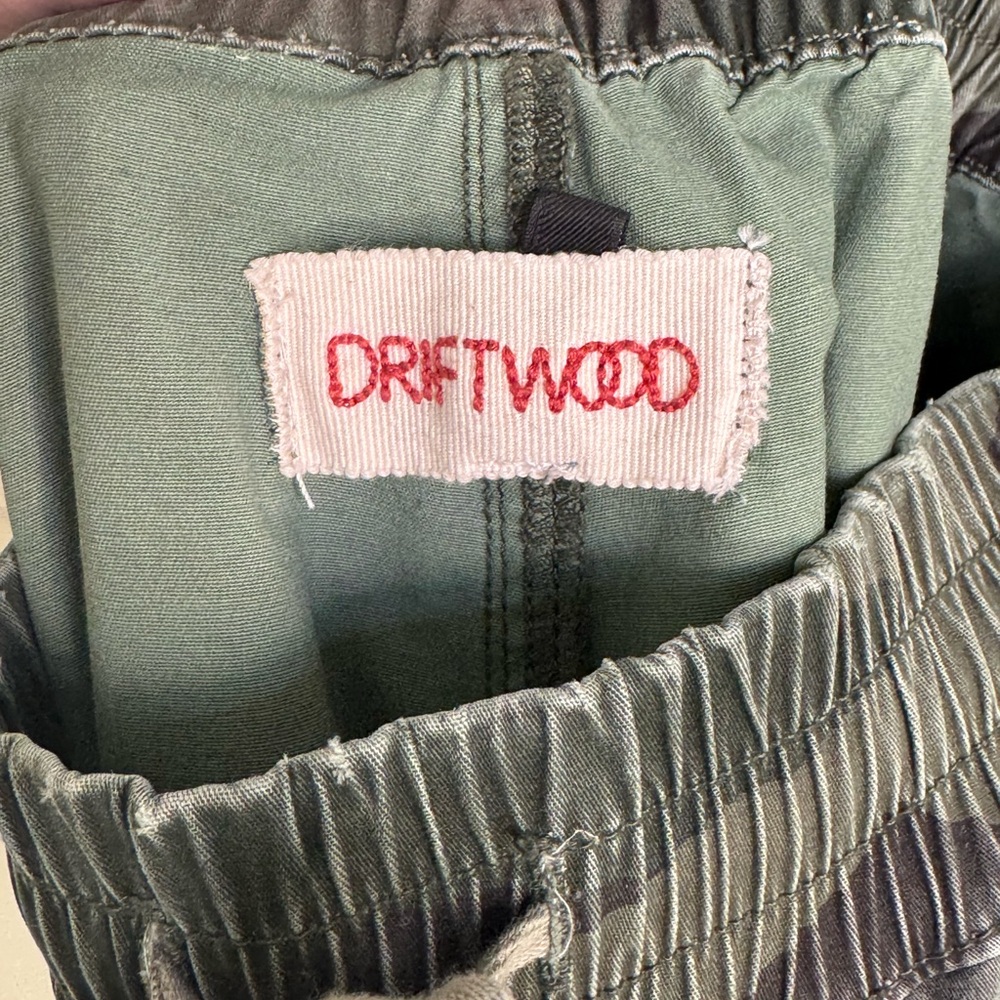 Driftwood Camouflage woven joggers with embroidery SZ M - Picture 3 of 6